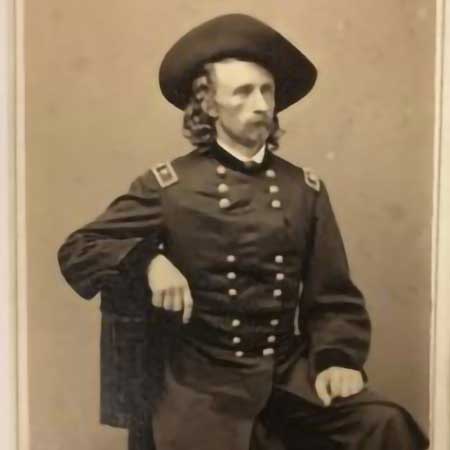 George Custer enlarged portrait