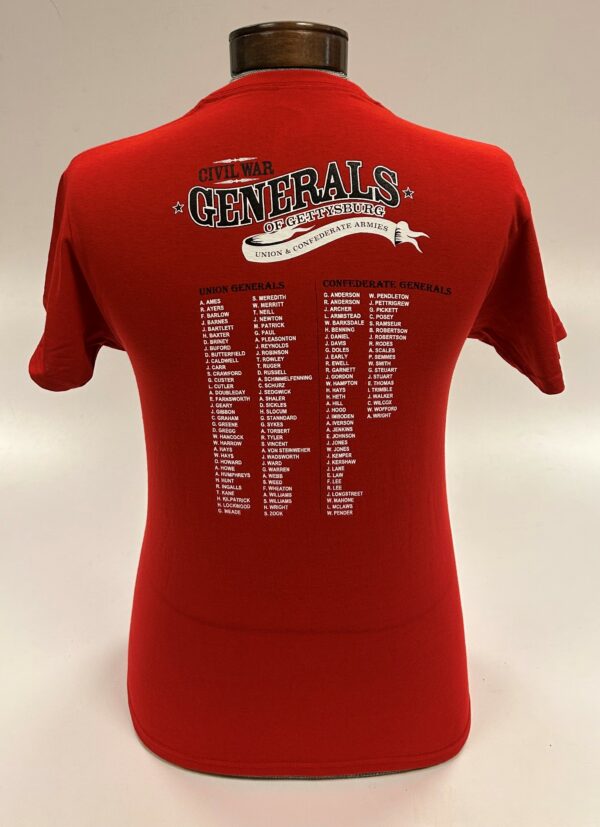 Generals of Gettysburg shirt back