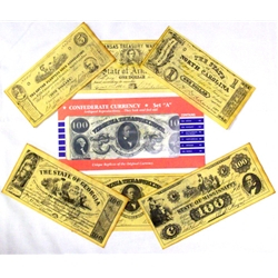 Confederate Currency Set A