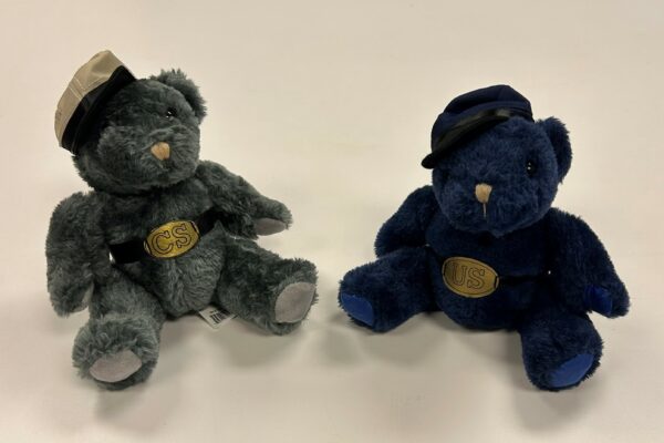 Confederate and Union stuffed bears