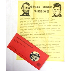 Lincoln/Kennedy Coincidence Parchment