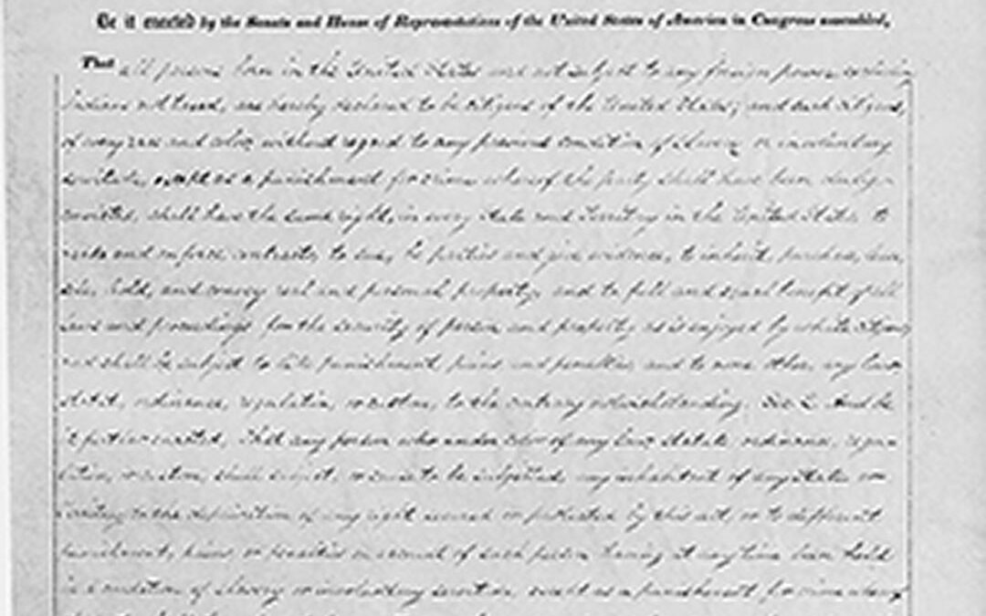 The Civil War Amendments: The 14th Amendment and Birthright Citizenship