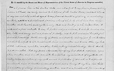 The Civil War Amendments: The 14th Amendment and Birthright Citizenship